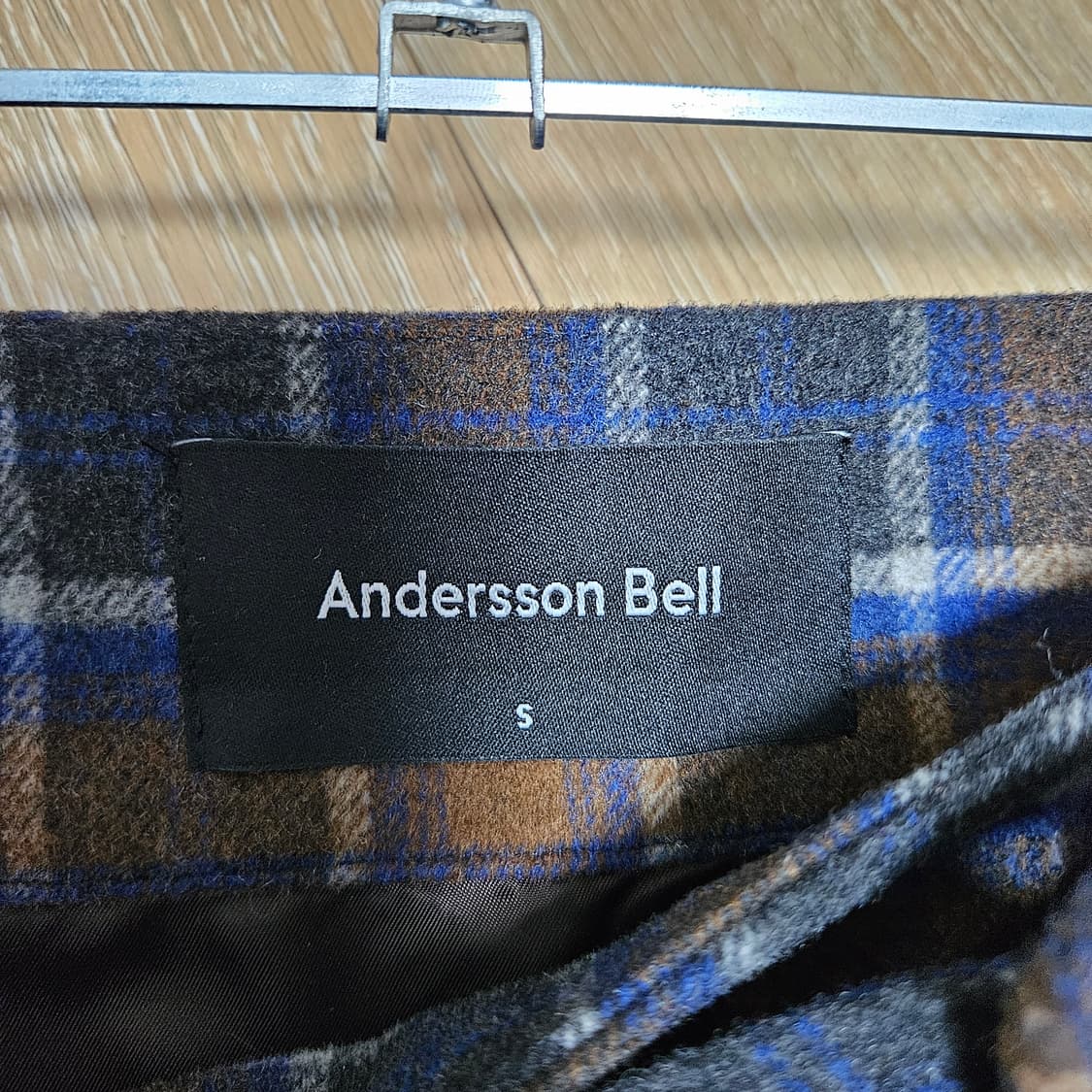 앤더슨벨 벨티드 체크 울 스커트 S 상품이미지6