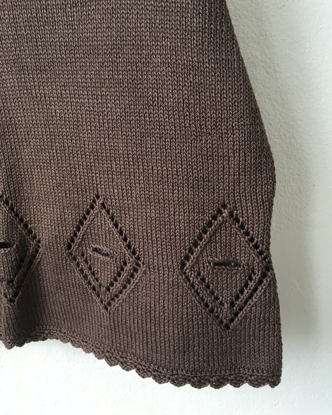 diamond pattern point crochet sleeveless 상품이미지4
