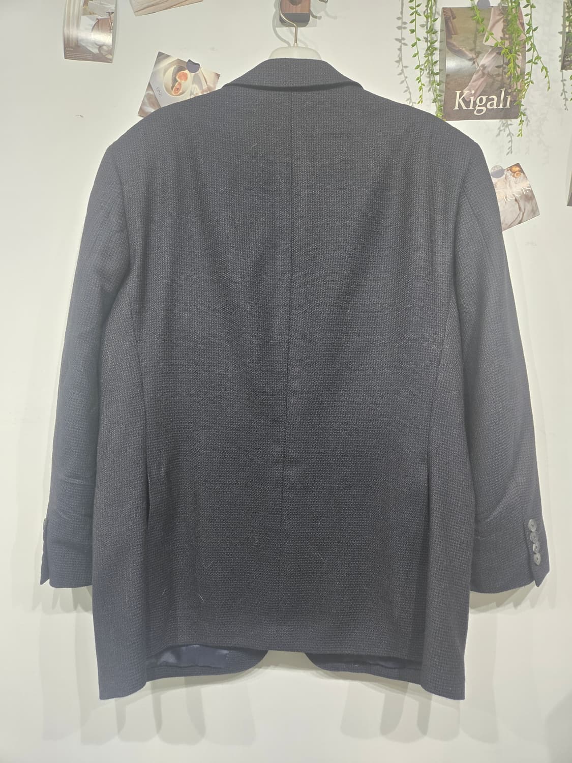 버버리 모직 남성 정장 자켓 블랙 블레이저 상품이미지2