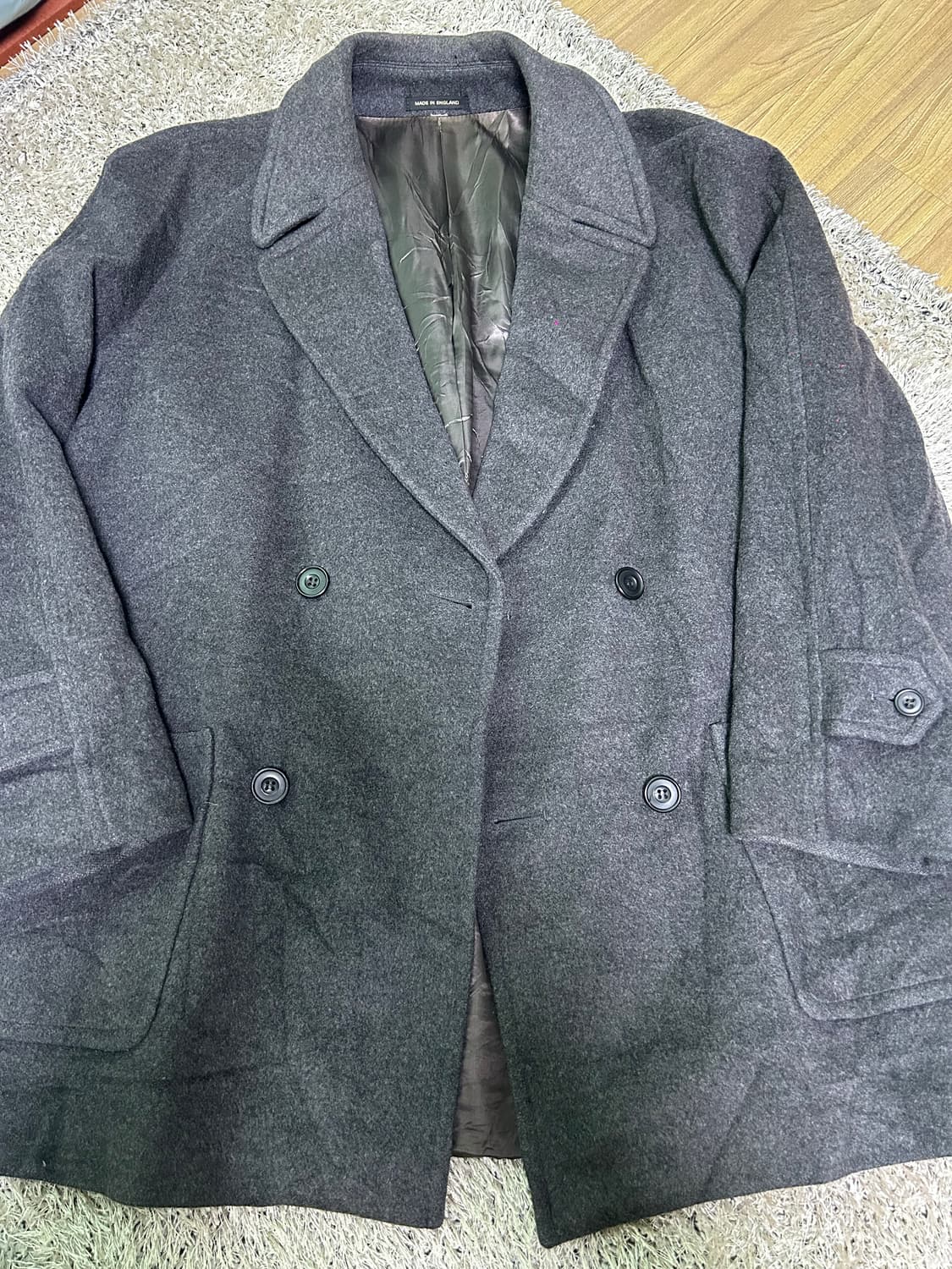 영국제 TIBBETT 더블 캐시미어 코트 사이즈 105~110 상품이미지1