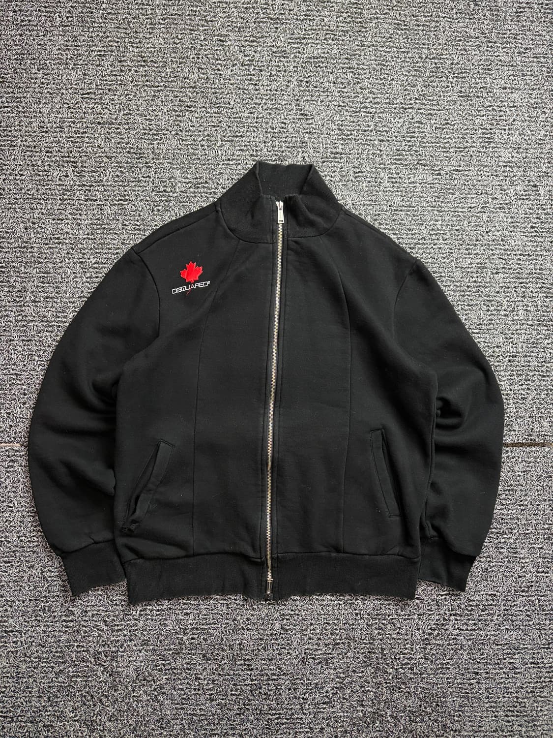 디스퀘어드 빅로고 올드스쿨 하이넥 스웻 집업 자켓 2135 상품이미지2