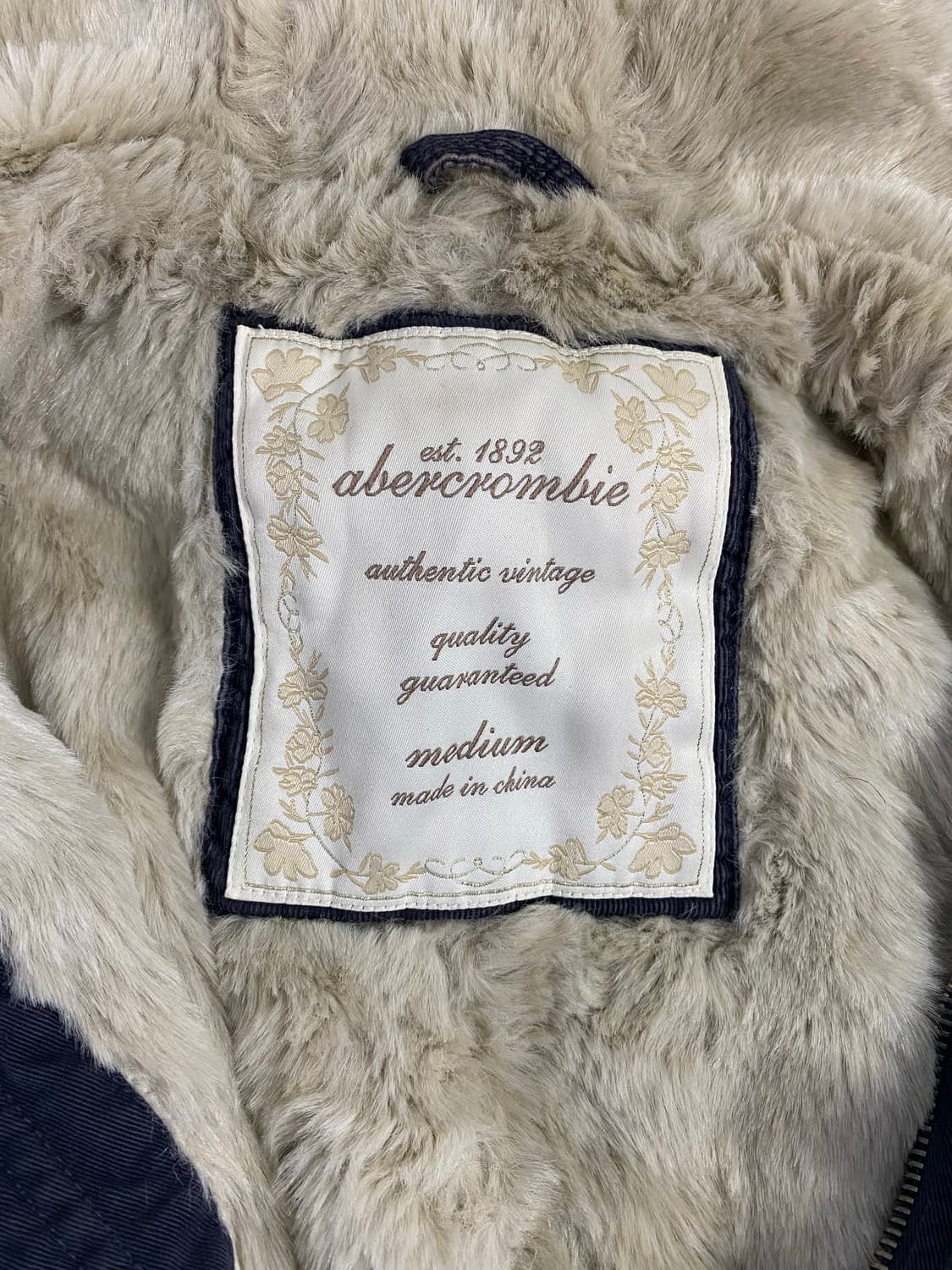 아베크롬비 울프죠 퍼 후드 자켓 M  상품이미지4