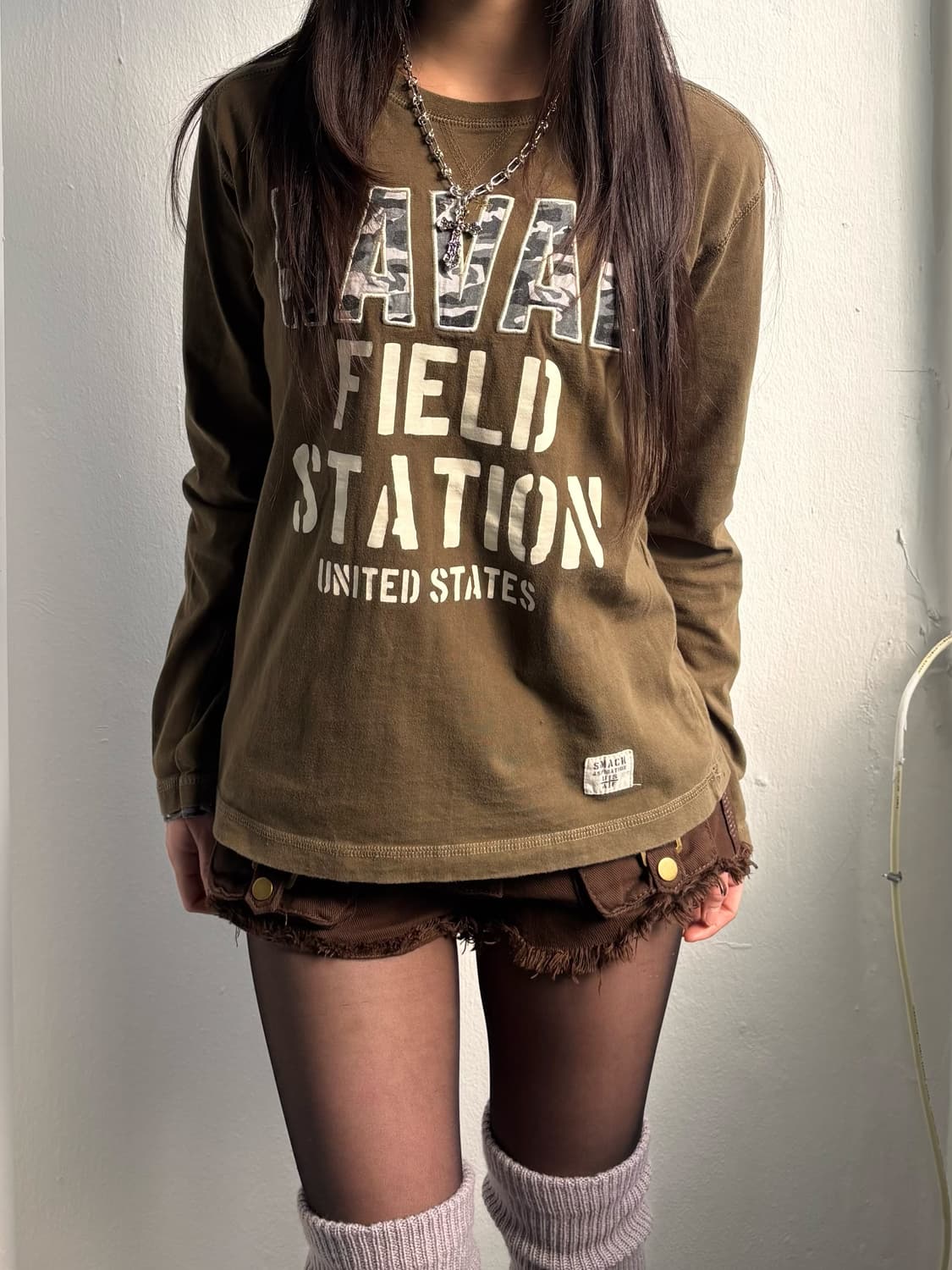 Vintage Khaki Long Sleeve  상품이미지2
