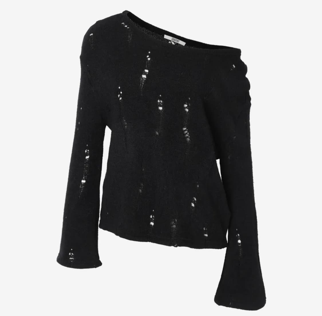 카키포인트 Damage Punching Knit  블랠 상품이미지1