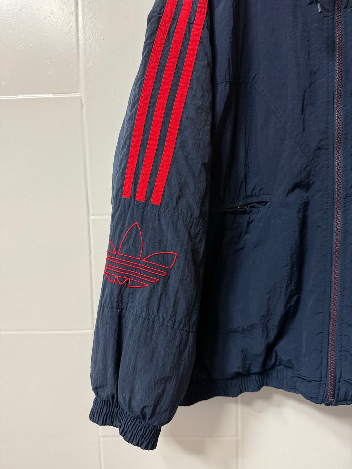 아디다스 올드스쿨 트레포일 누빔 후드 점퍼 상품이미지3