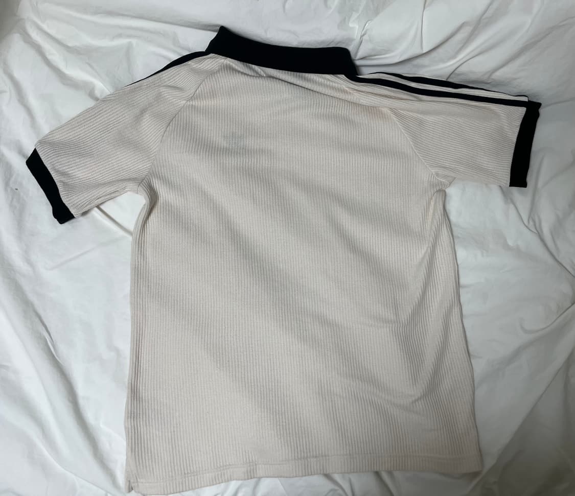아디다스 와플 반팔 폴로 셔츠 원더화이트 JV9265/Kr M size 상품이미지3