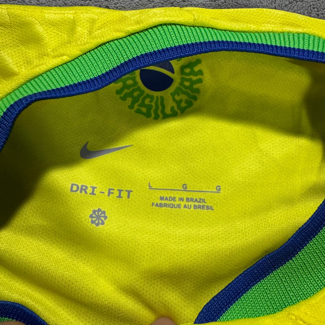 22 나이키 브라질 국가대표 유니폼 노마킹  상품이미지4