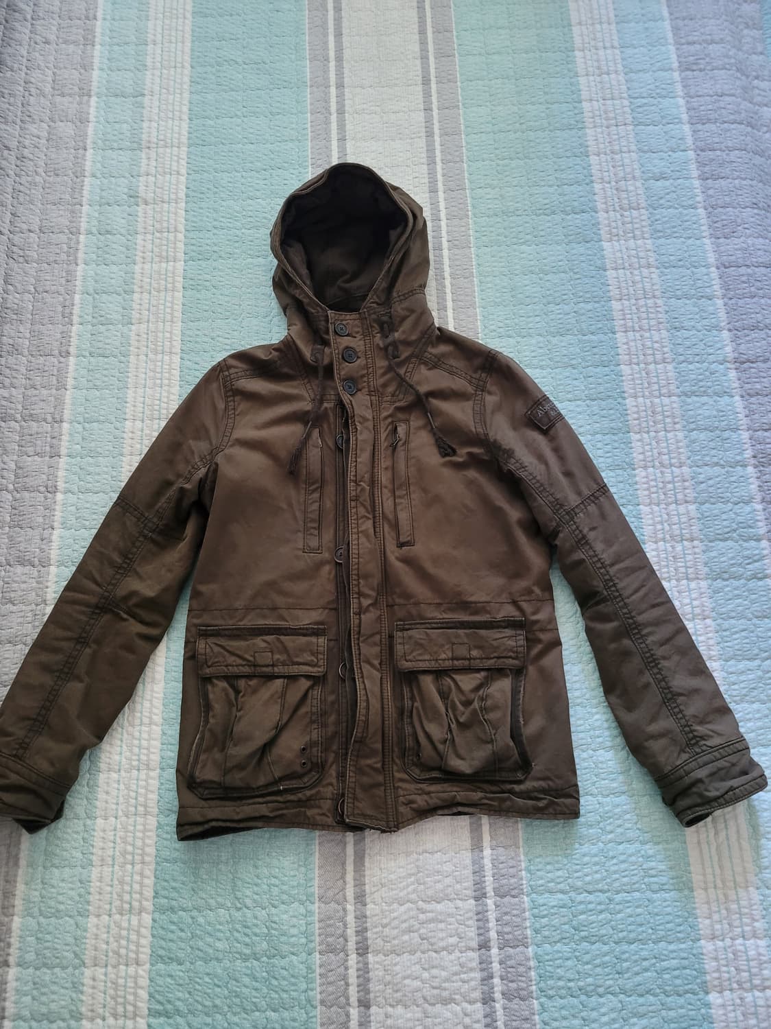 아베크롬비 Abercrombie 보울더브룩 왁스야상자켓 L 105사이즈 상품이미지10