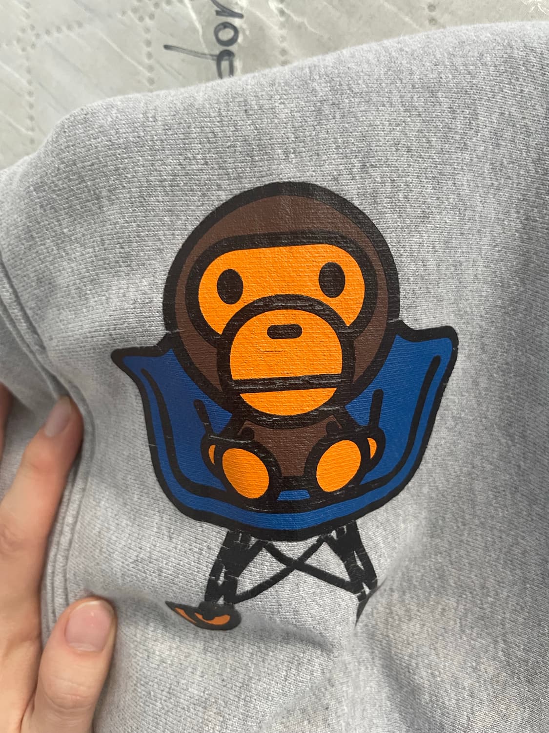 베이프 베이미 마일로 후드집업 그레이 l 팝니다 상품이미지9