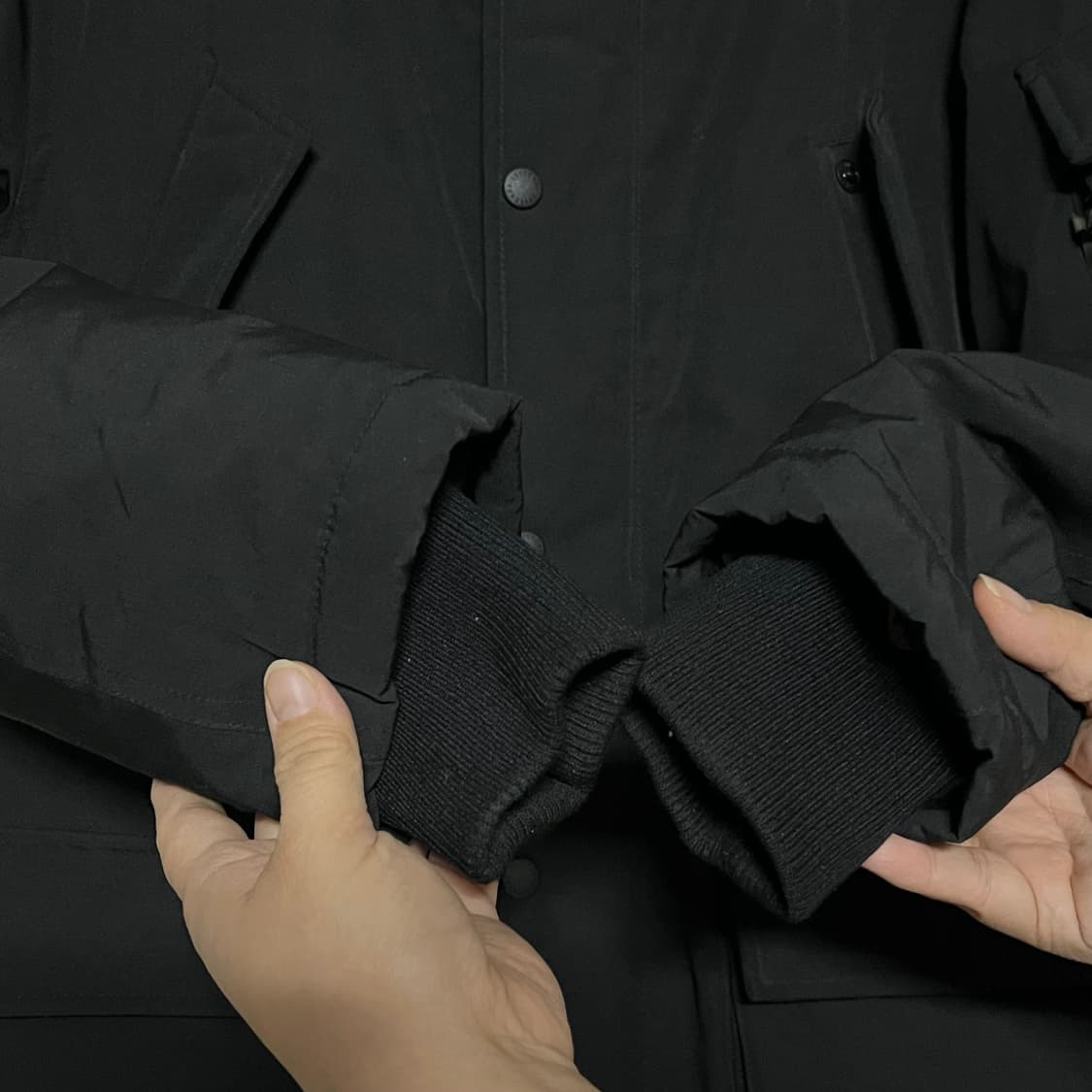 커버낫 후드 패딩 블랙 M 상품이미지7