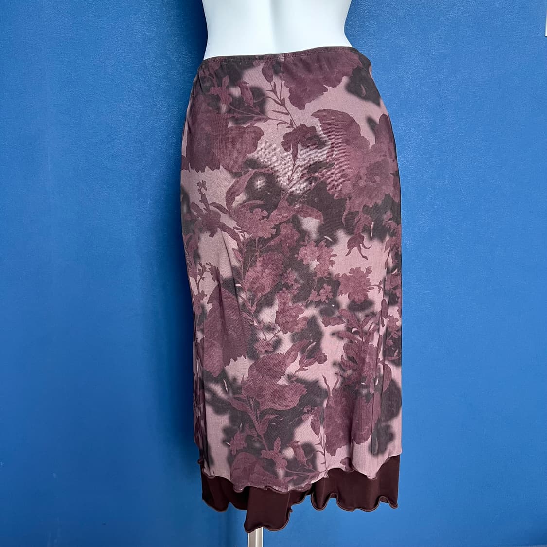 She is miae 장미 프린팅 스커트 상품이미지2