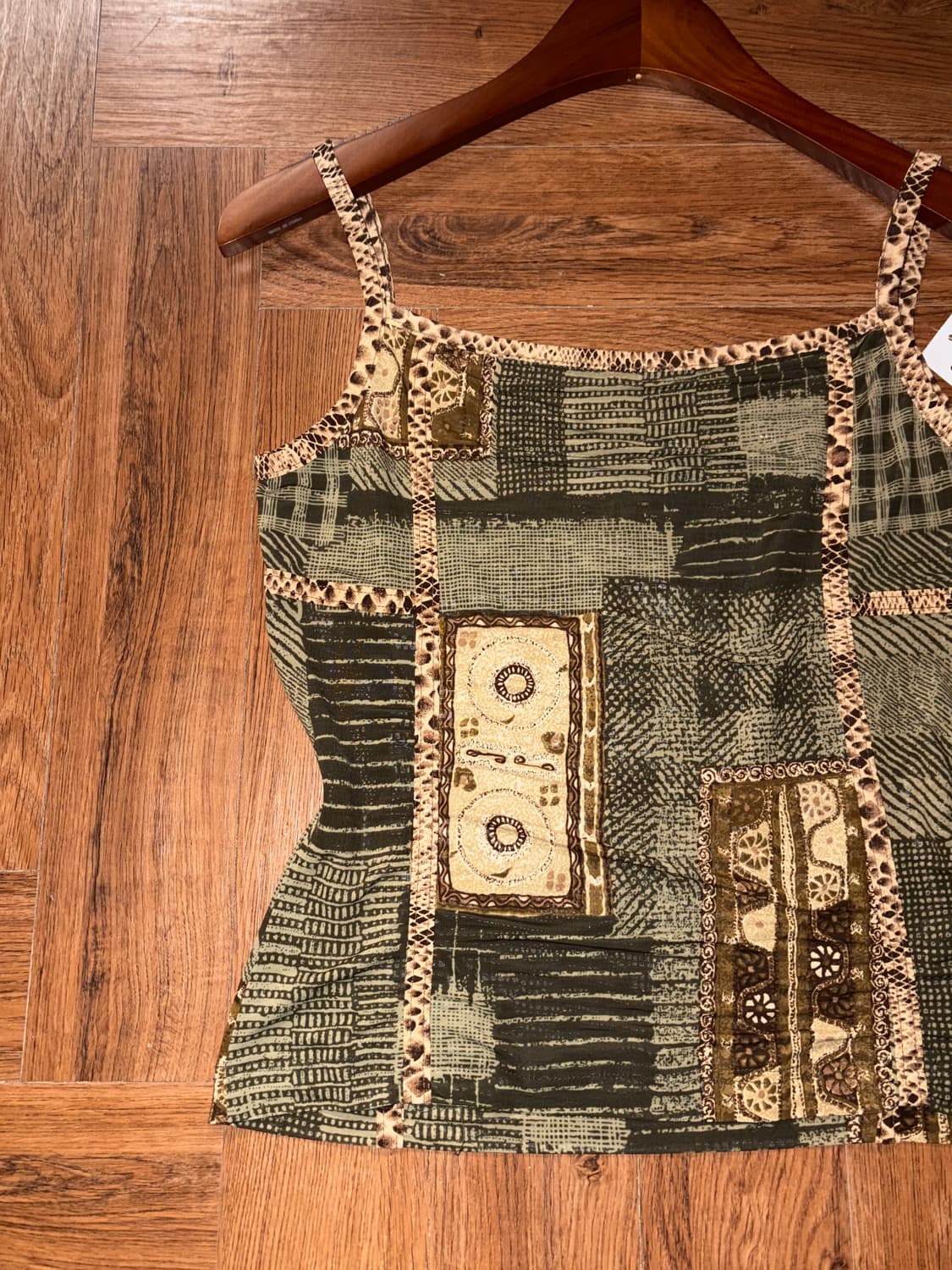 빈티지 에스닉 패턴 슬리브리스 상품이미지5