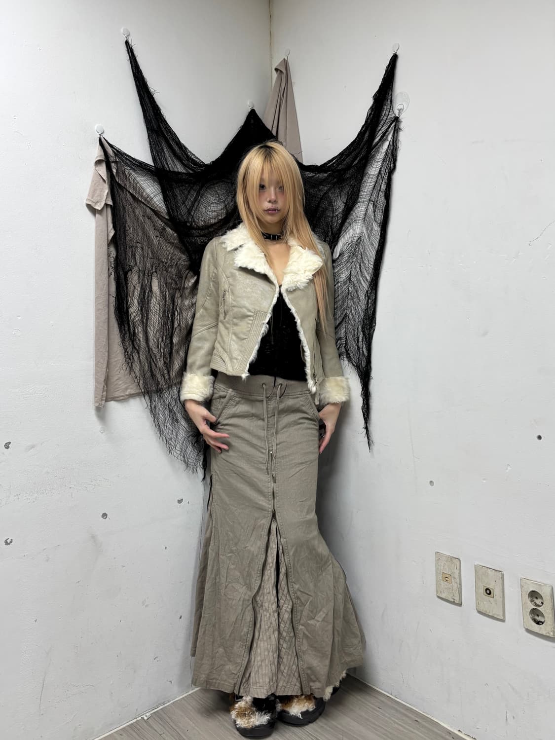 [00s] Fur Trimming Side Zip Detail Jacke 상품이미지8