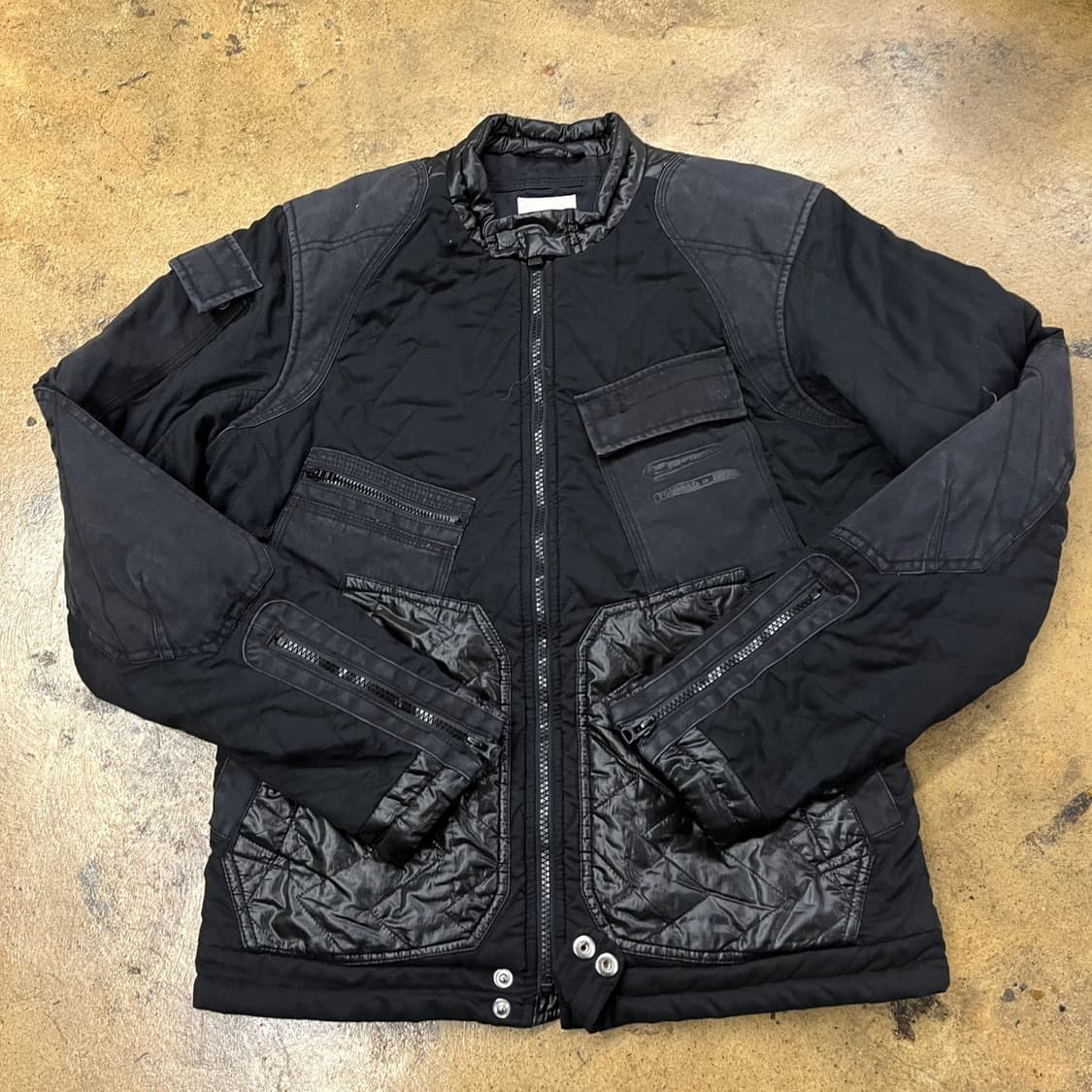 [정품/S] 디젤 블랙 퀼팅 디자인 점퍼 b17 상품이미지2