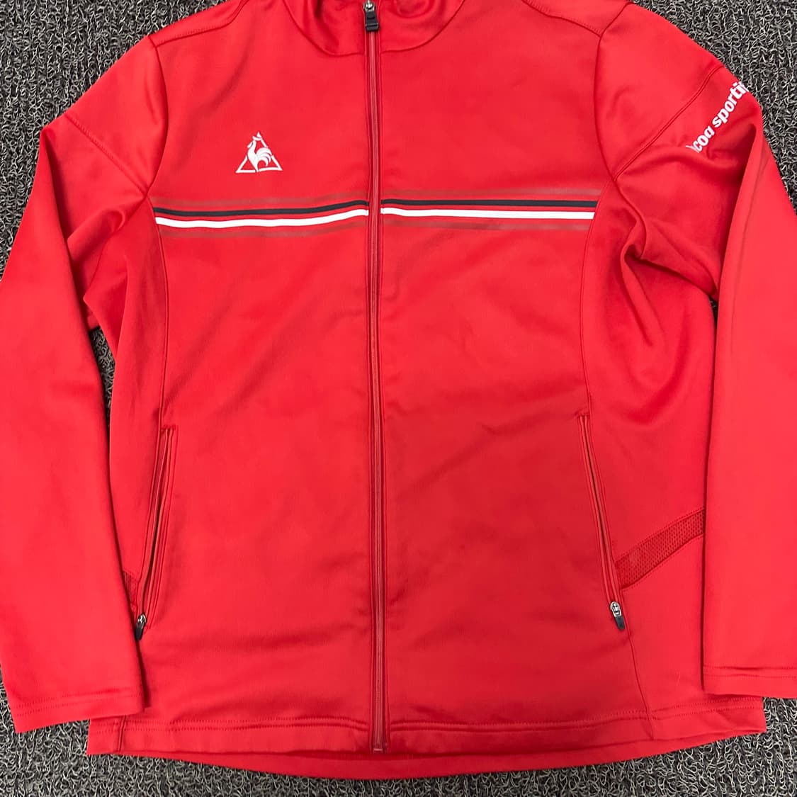 르꼬끄 져지 집업 운동복 레드 100(L) 상품이미지3