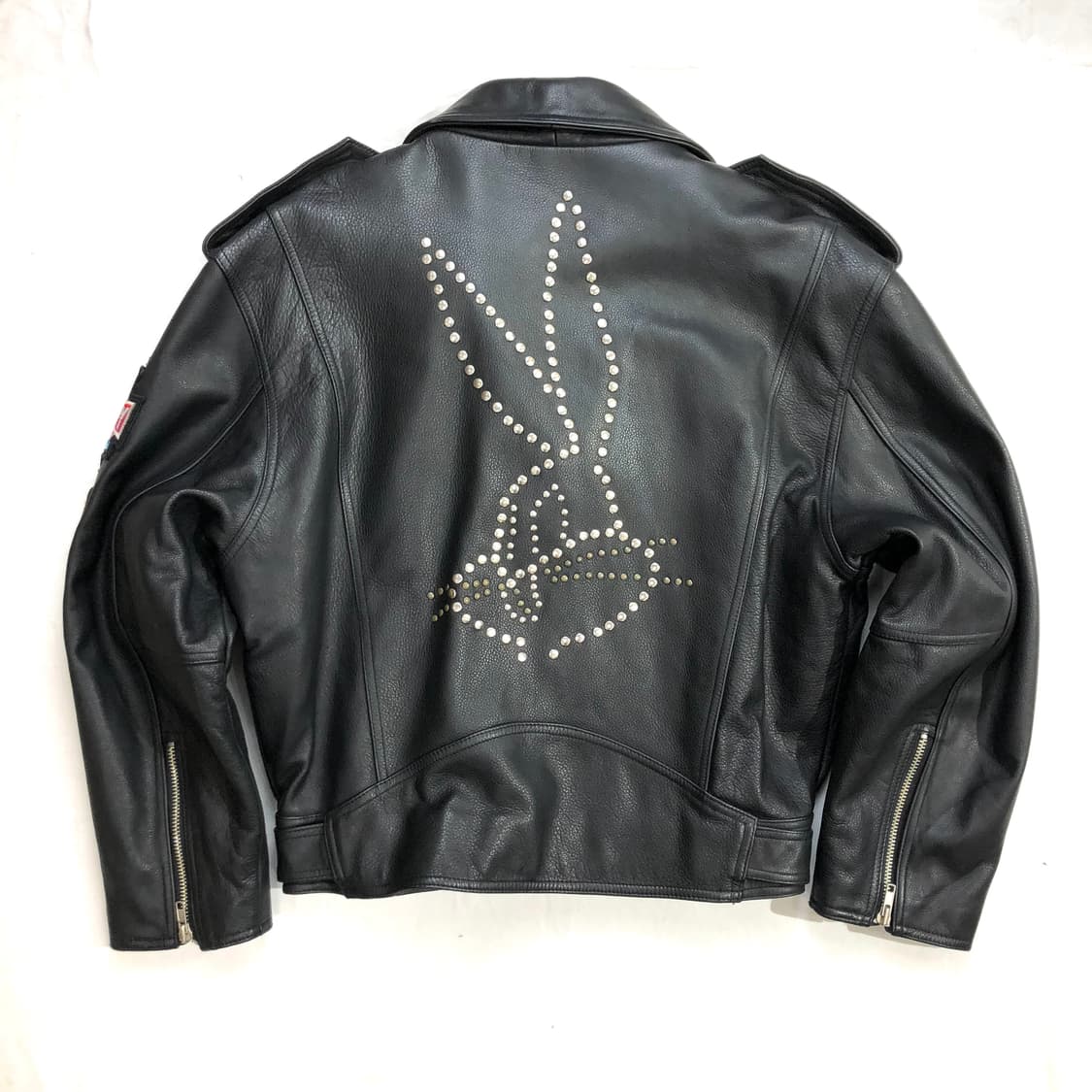 루니툰 빈티지 소가죽 라이더 자켓 100 상품이미지2