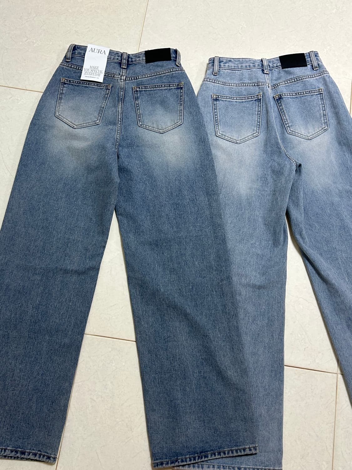 새상품 아우라진스 러셀 와이드 팬츠 xs 상품이미지5