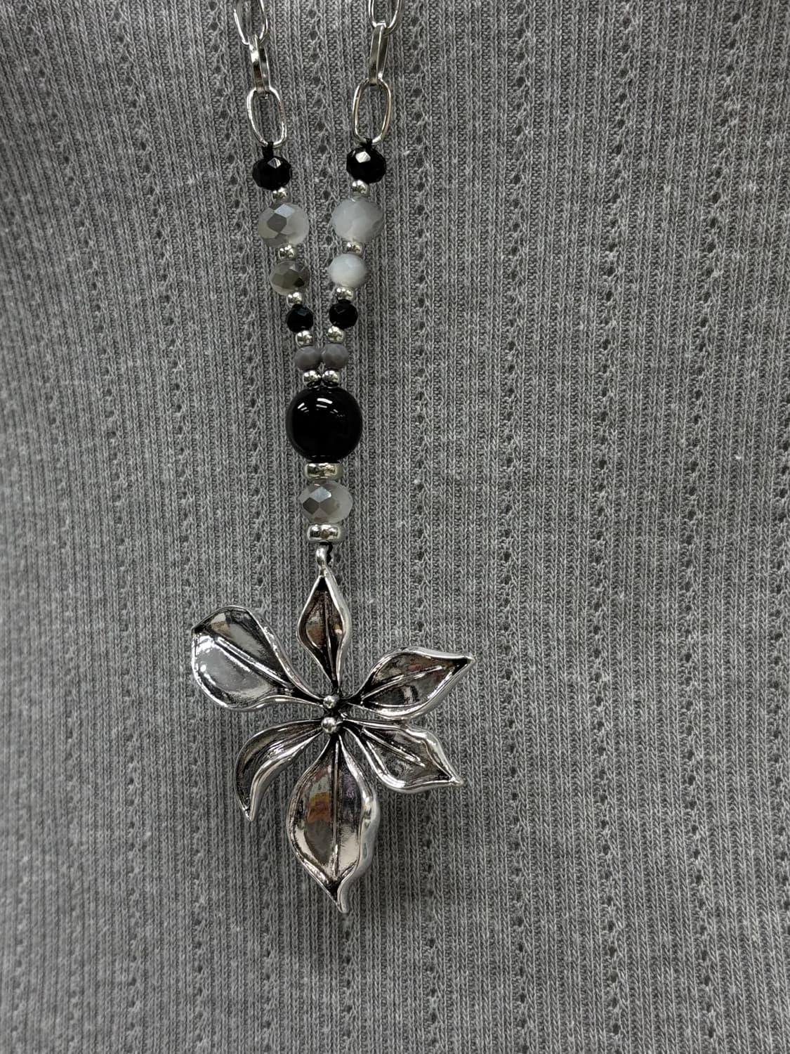 빈티지 실버 목걸이 세트 상품이미지3