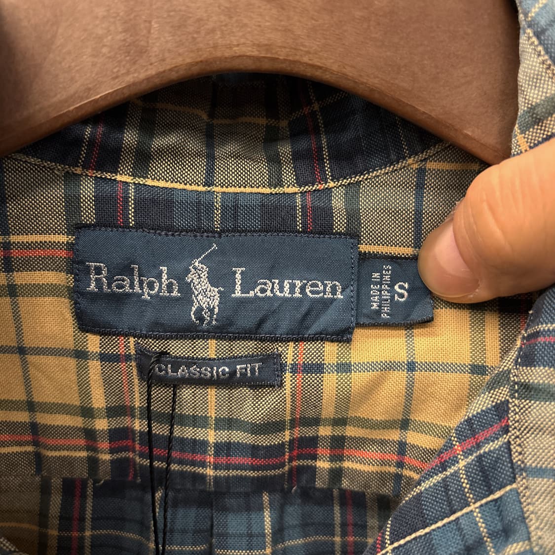 90s 폴로 랄프로렌 클래식핏 타탄체크 버튼다운 셔츠 N750 상품이미지6