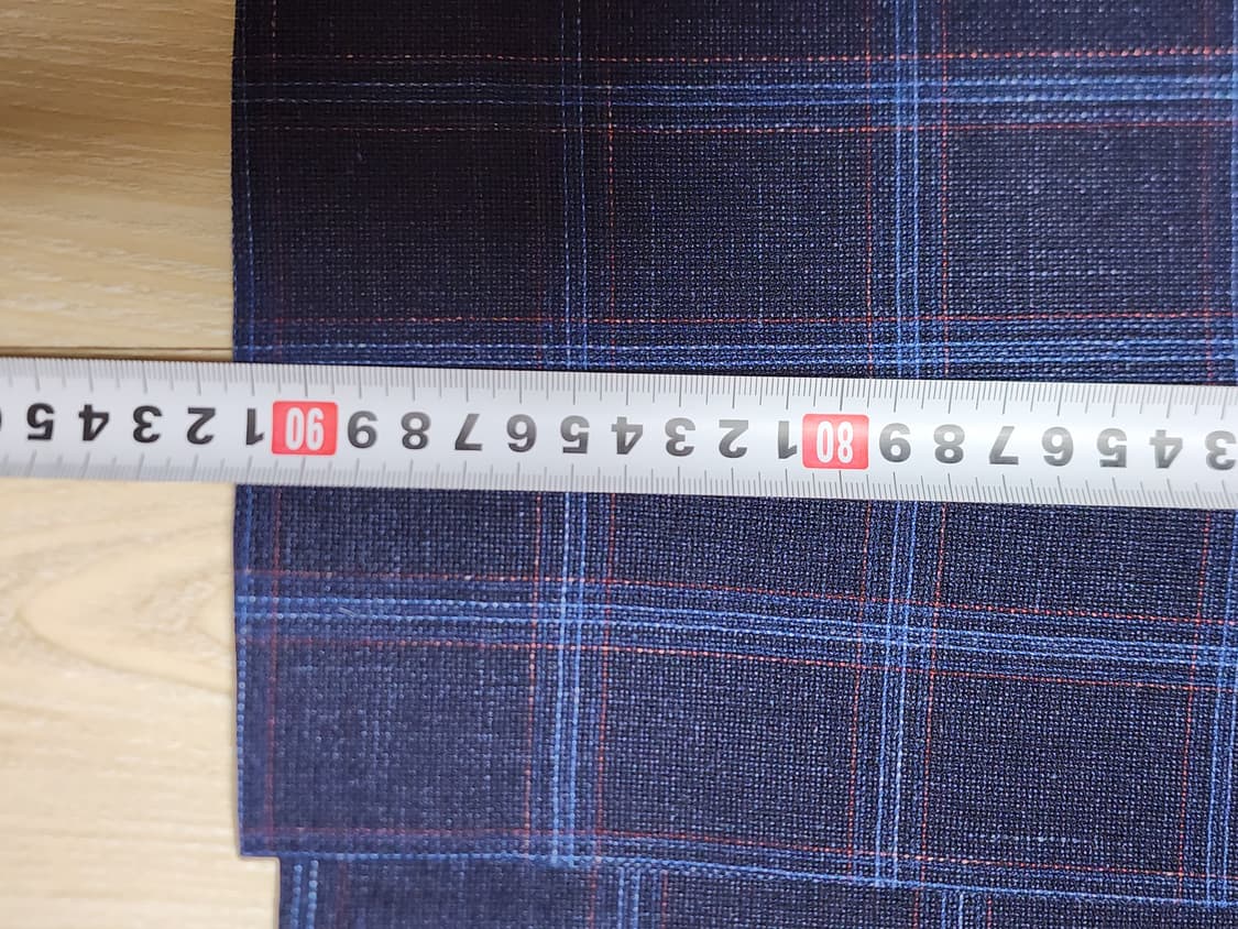 [BON] 이태리 까노니코 원단 네이비 체크 정장 (95사이즈) 상품이미지8