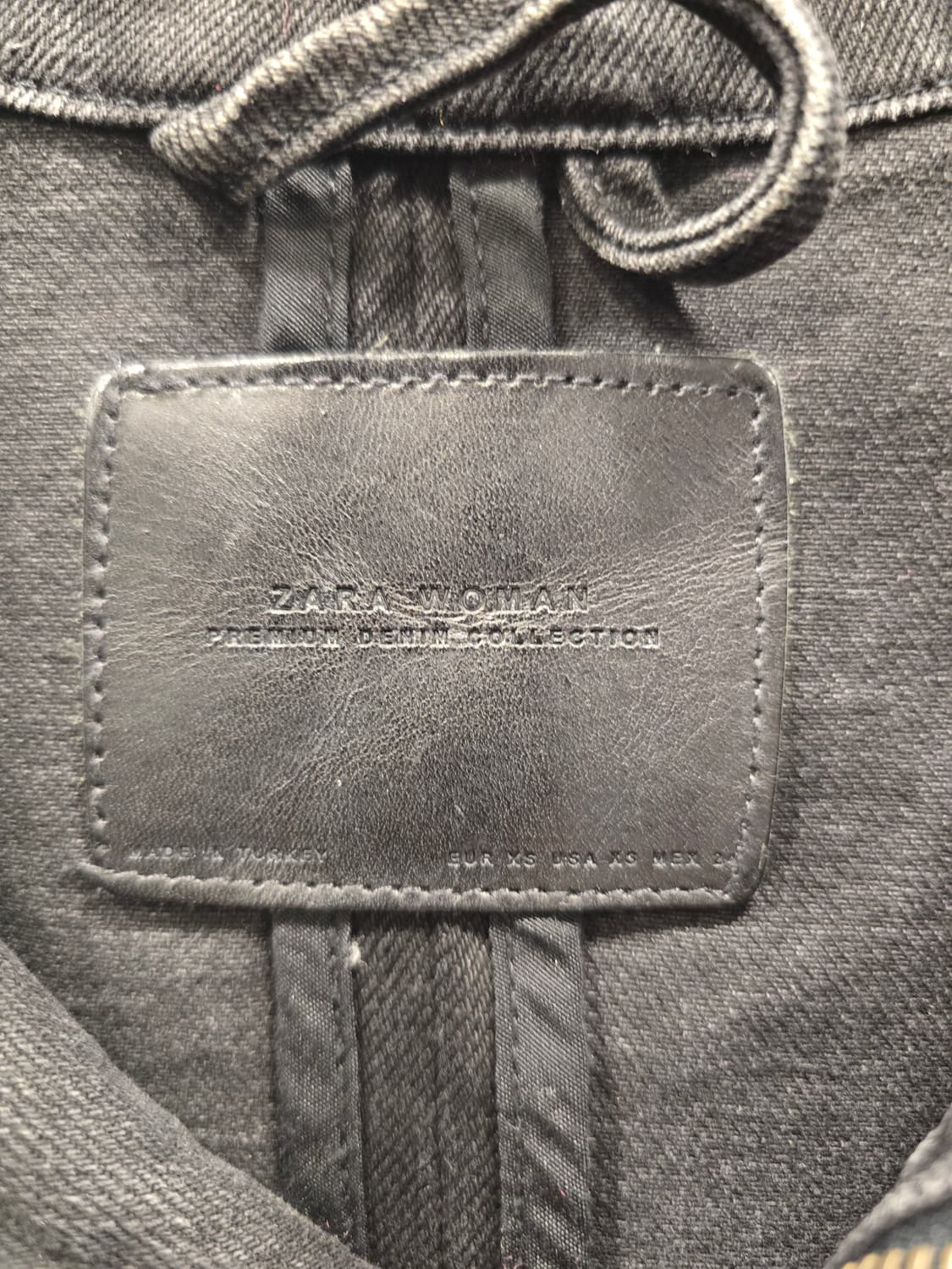 자라 ZARA 여성 데미지 흑청 그런지 바이커 자켓 XS ~S 상품이미지7