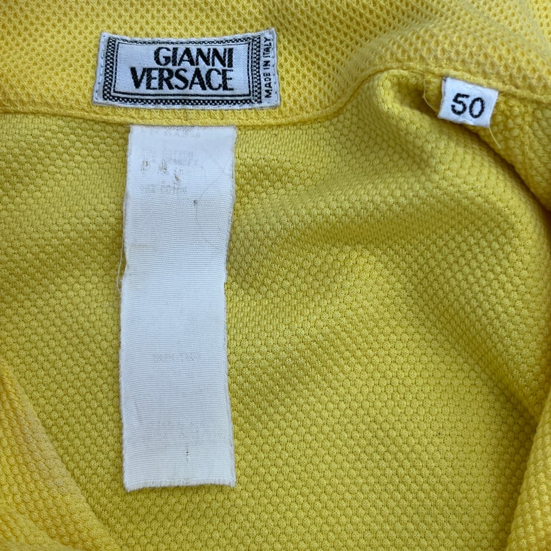 Versace 지아니 베르사체 빈티지 하프 집업 반팔 티셔츠 50 상품이미지4