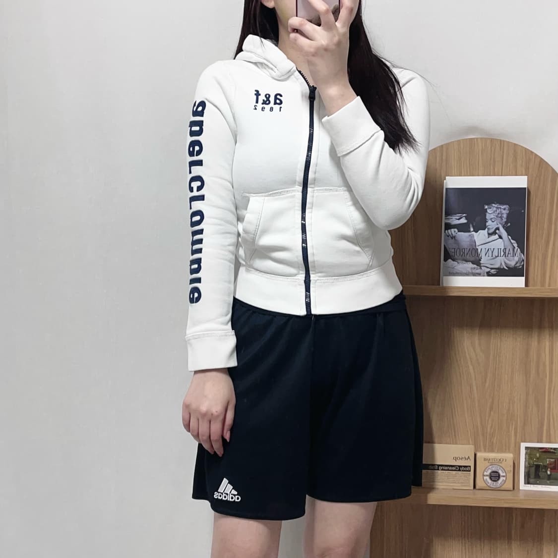 [정품] 아베크롬비 화이트 기모 후집 [ S ] 상품이미지3