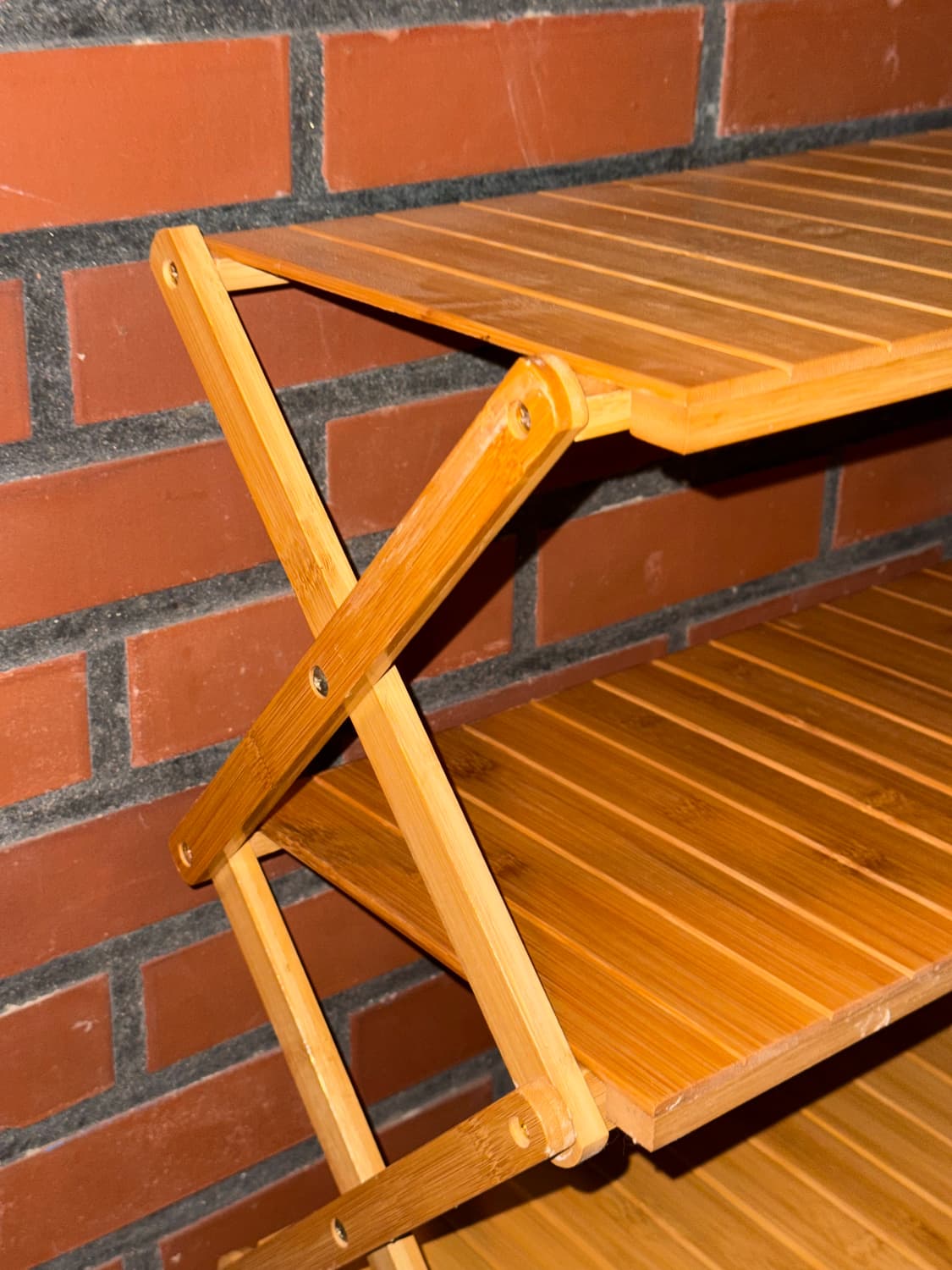 4단 원목 캠핑 우드 선반 상품이미지2