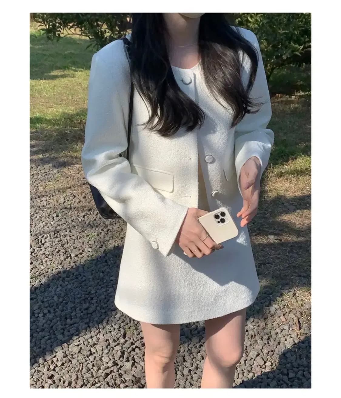 라무어 lamour 자체제작 르에 트위드 자켓 아이보리 상품이미지2