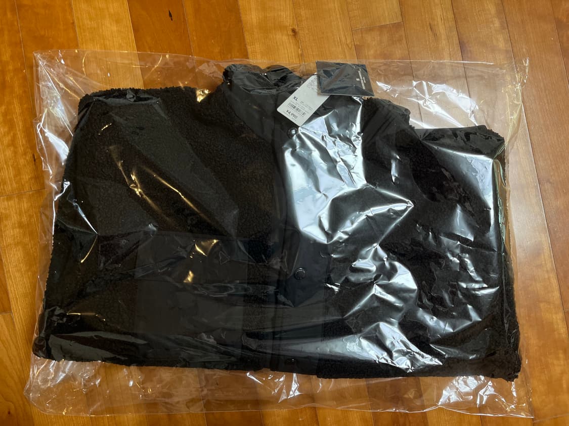 (새상품)(XL)GU x 엔지니어드가먼츠 보아 플리스 파카 자켓 블랙 상품이미지5