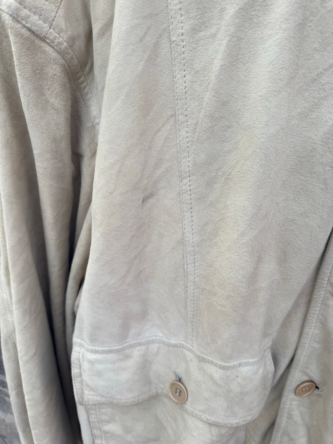 유럽 빈티지 made in italy a-1 스웨이드 가죽 자켓 상품이미지5