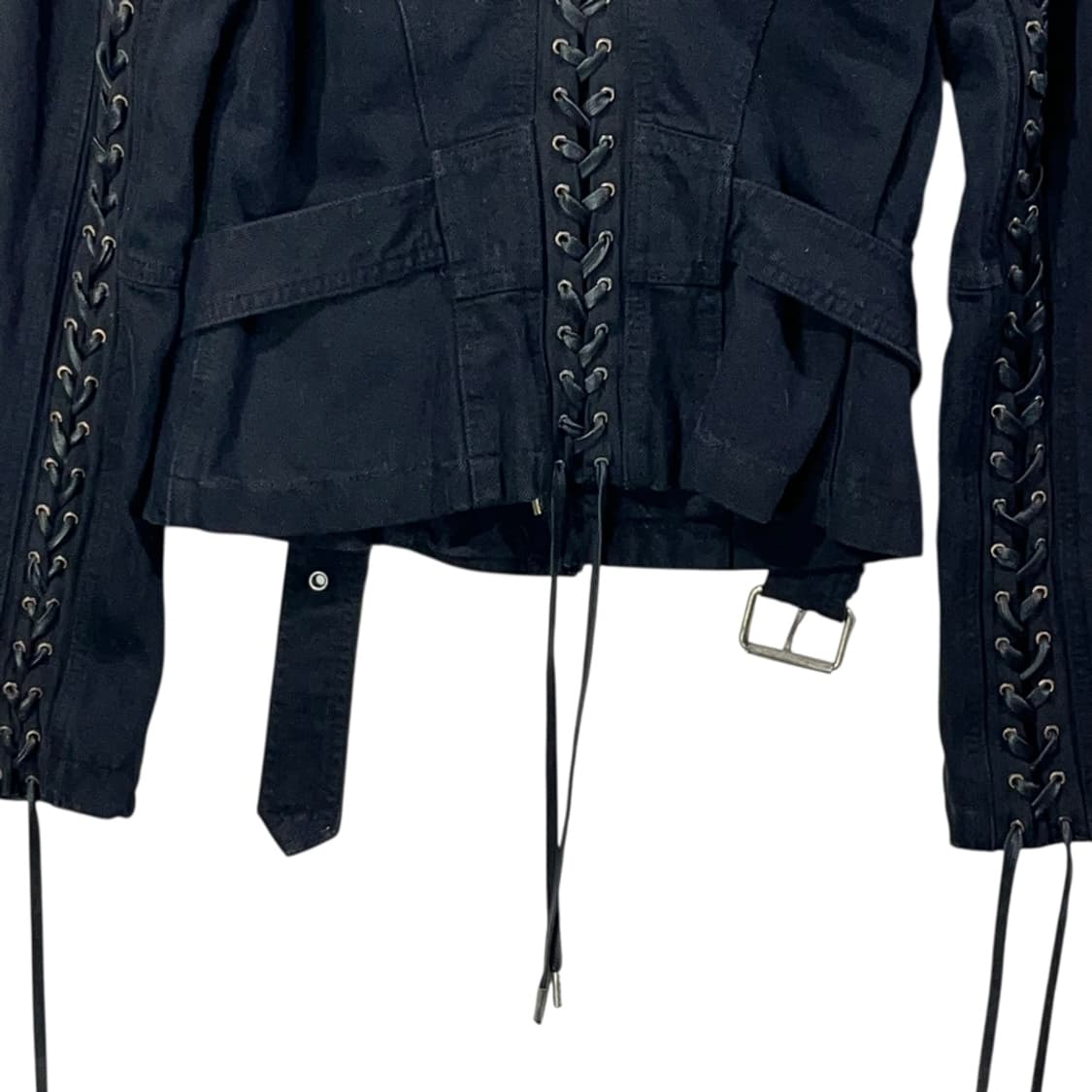 [Alexander McQueen] 알렉산더맥퀸 레이스업 라이더 자켓   상품이미지3