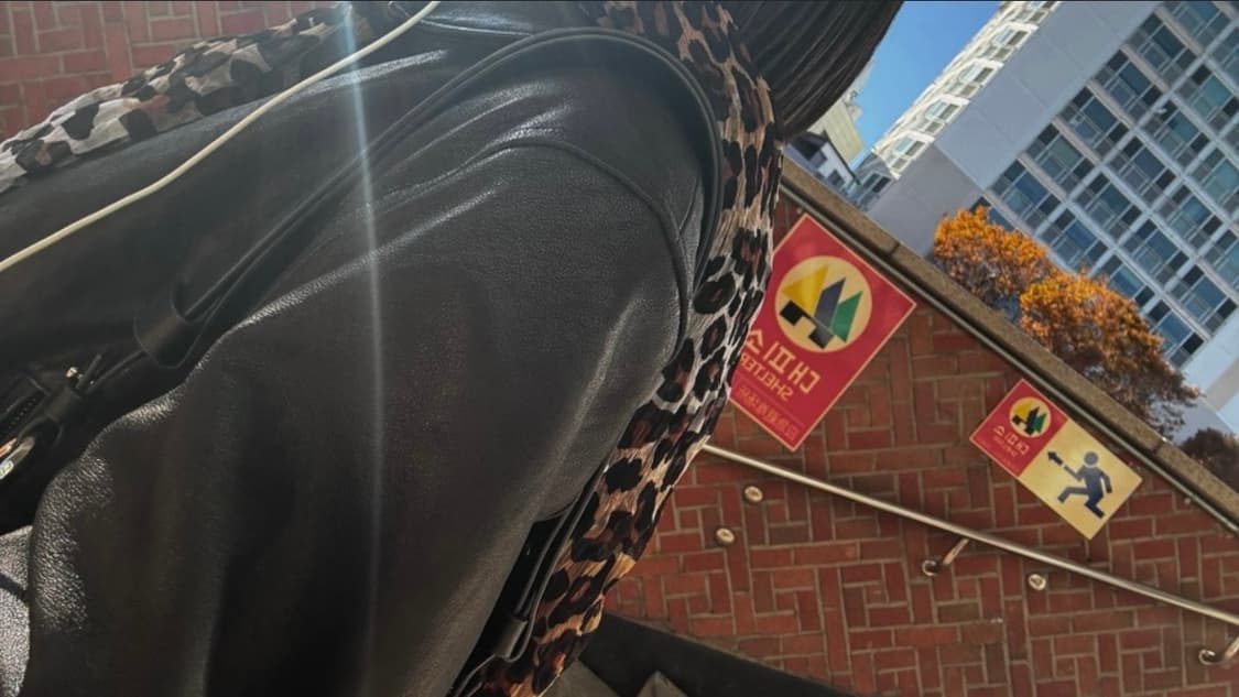 빈티지 레오파드 호피 머플러 상품이미지4