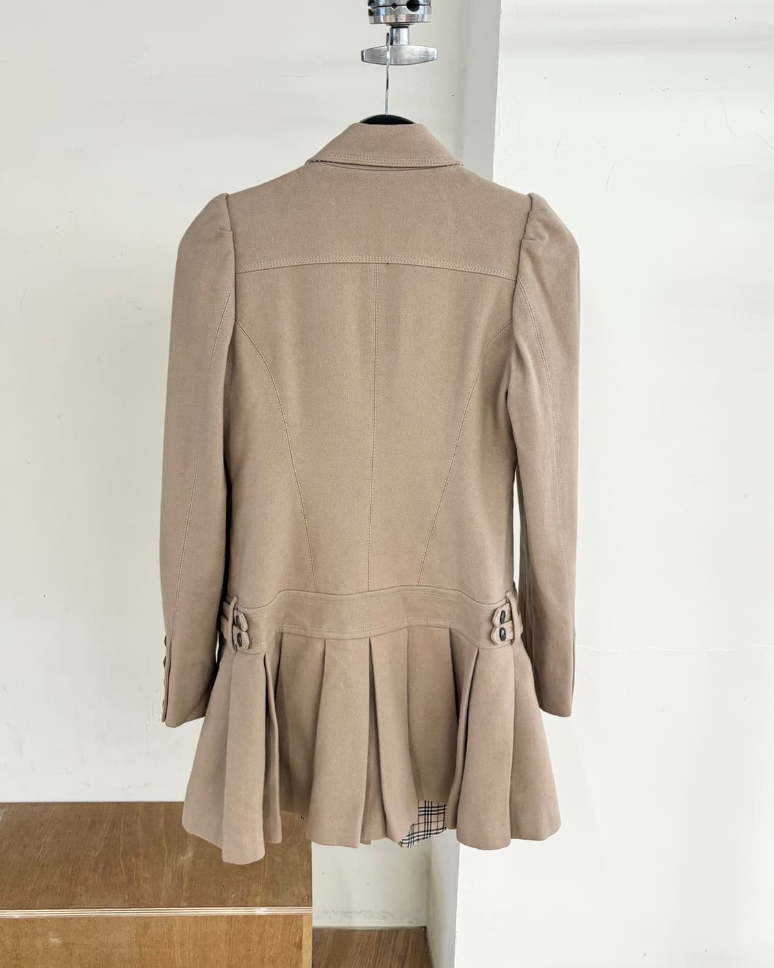 버버리 블루 라벨 플리츠 바이커 코트 상품이미지6