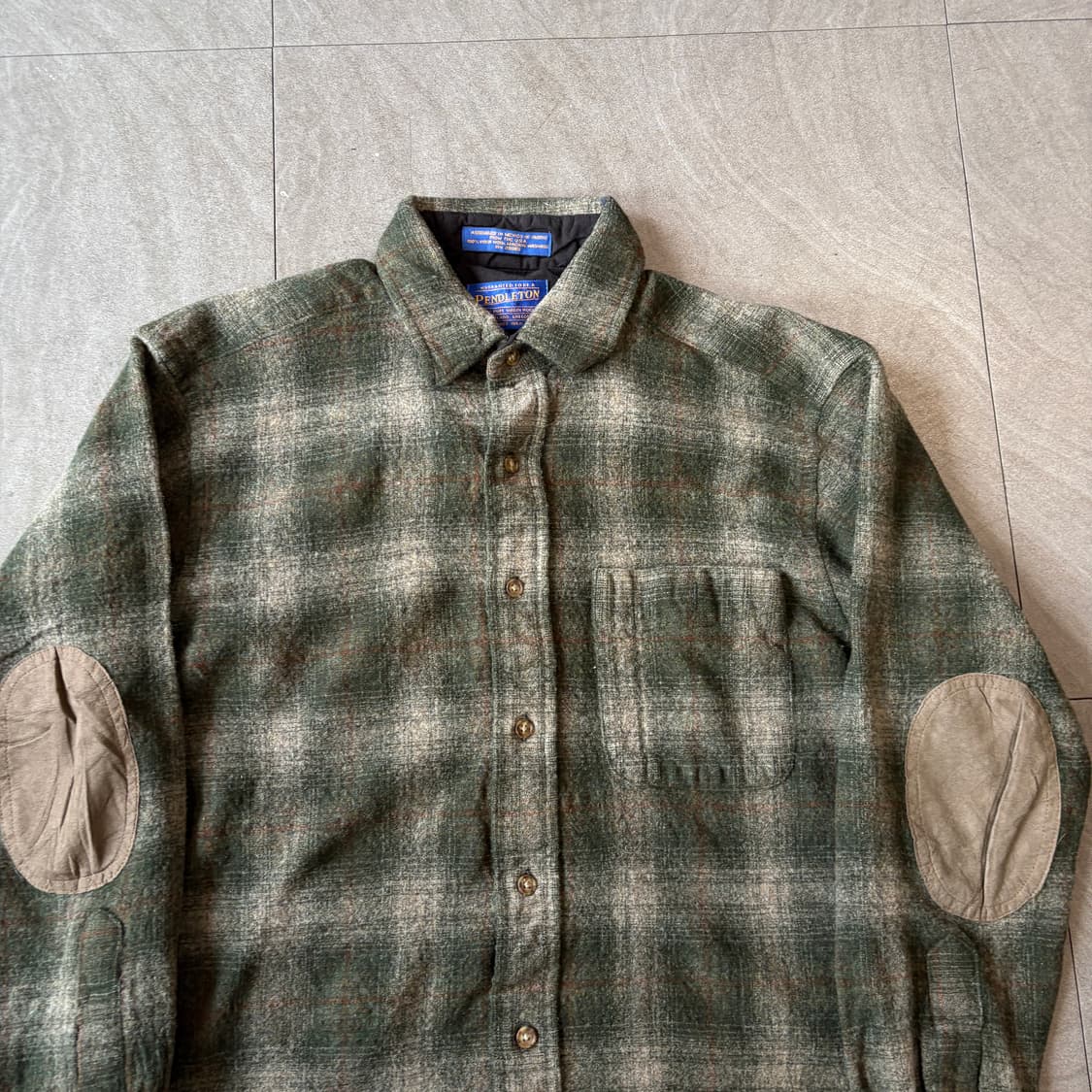 90s Pendleton 90년대 미국 생산 펜들턴 체크 울 셔츠 상품이미지3