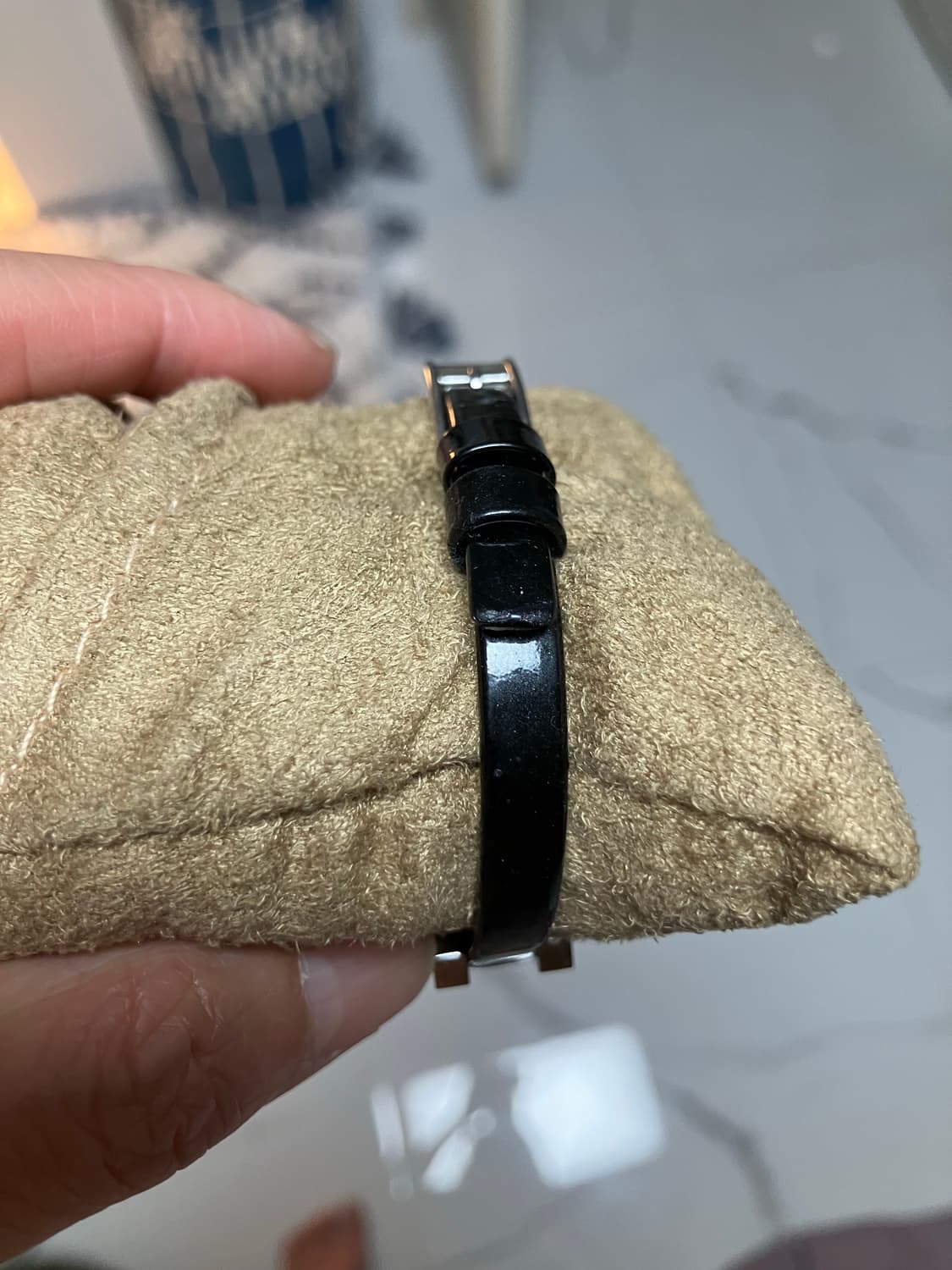 구찌 정품 3900L 슬림 스트랩 블랙 손목시계 상품이미지5