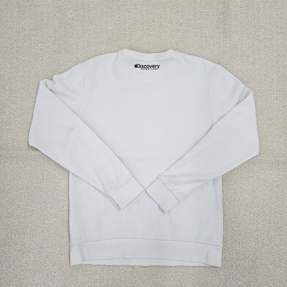 [95] 디스커버리 화이트 빅로고 맨투맨 티셔츠 1027JM1 상품이미지2