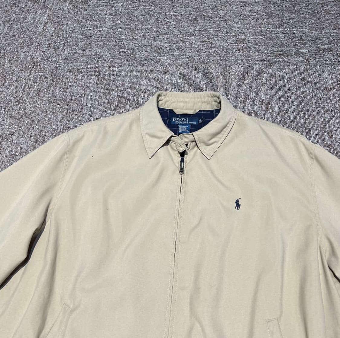 L)폴로 랄프로렌 브라운 베이지 블루종 스윙톱 자켓 상품이미지2