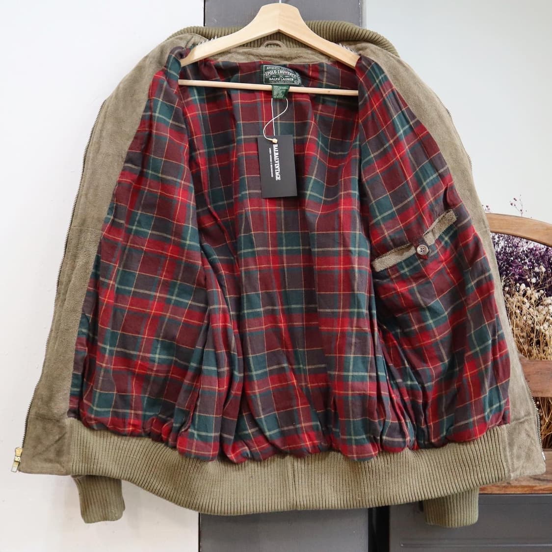 폴로컨트리 스웨이드 봄버 자켓   상품이미지4