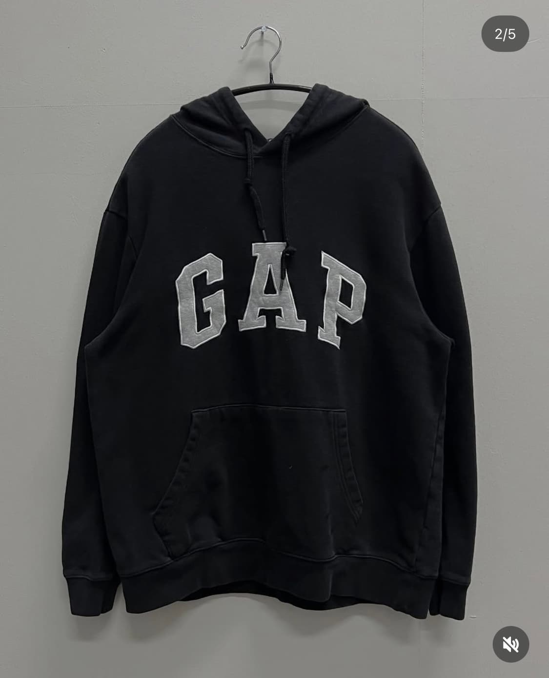 GAP 후드 티 블랙/그레이 상품이미지2