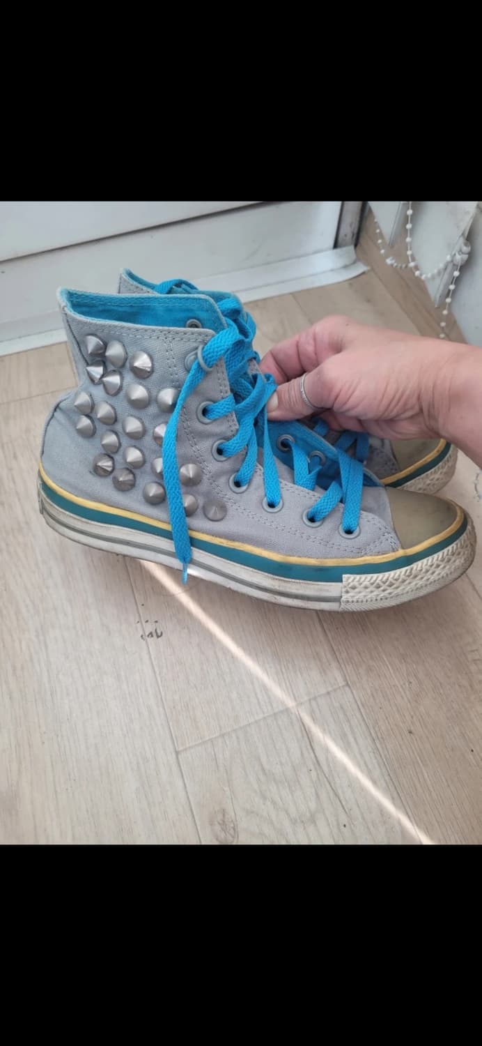 컨버스 하이탑 스터드 스니커즈 상품이미지1