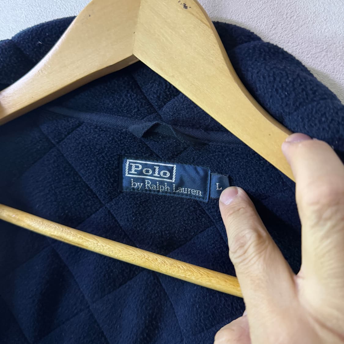 폴로 랄프로렌 네이비 퀄팅 기모 자켓 L(100-105) 상품이미지9