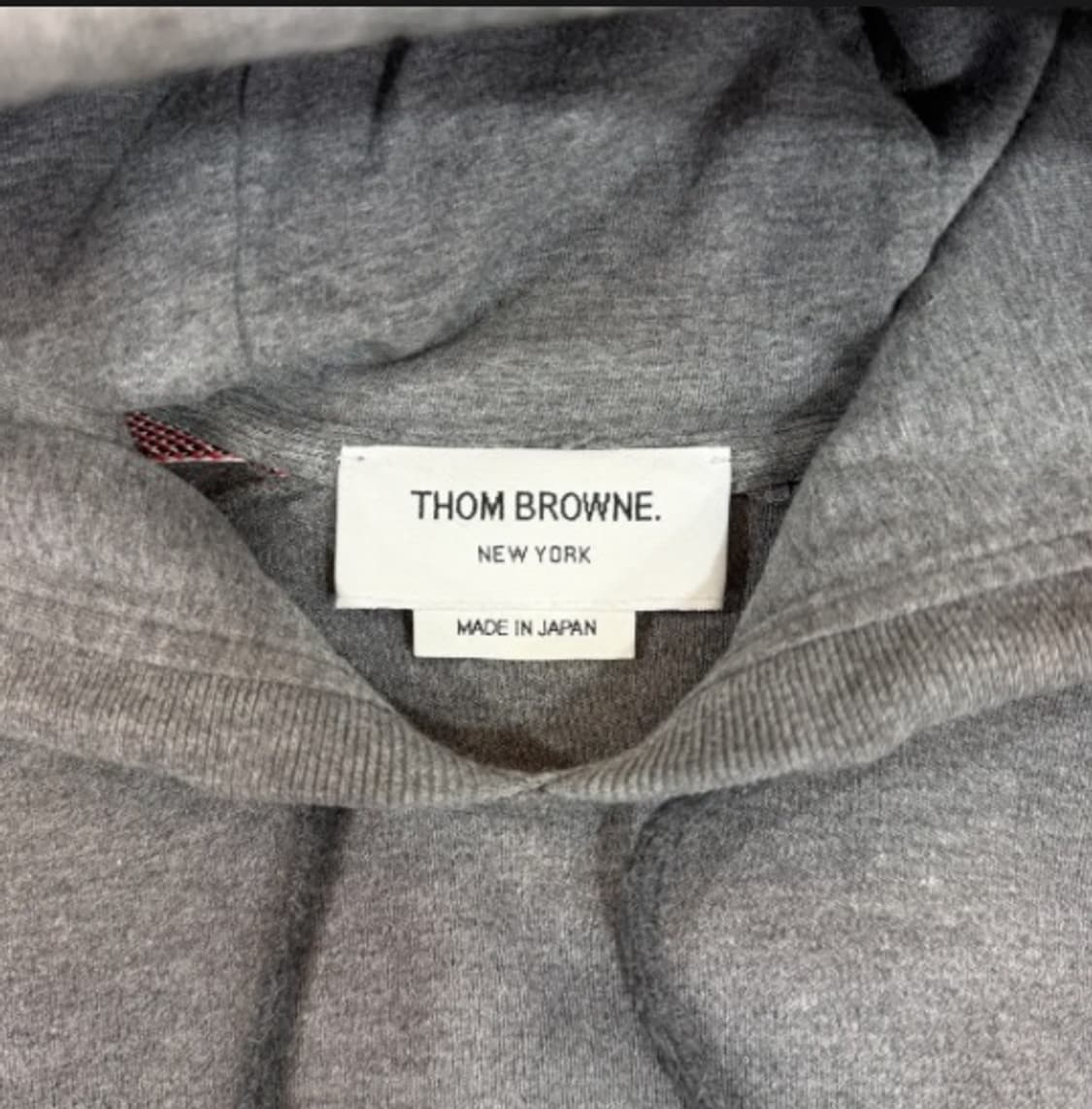 [정품] 톰브라운 트리컬러 사이드 스트라이프 후드티 그레이 S 상품이미지5