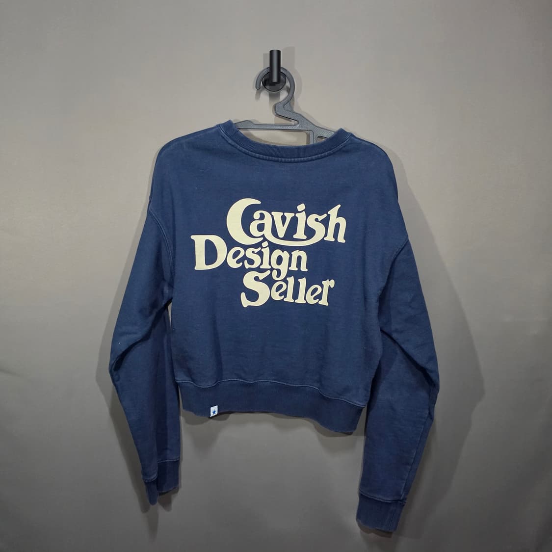 Cavish Design Seller 맨투맨 네이비 상품이미지3