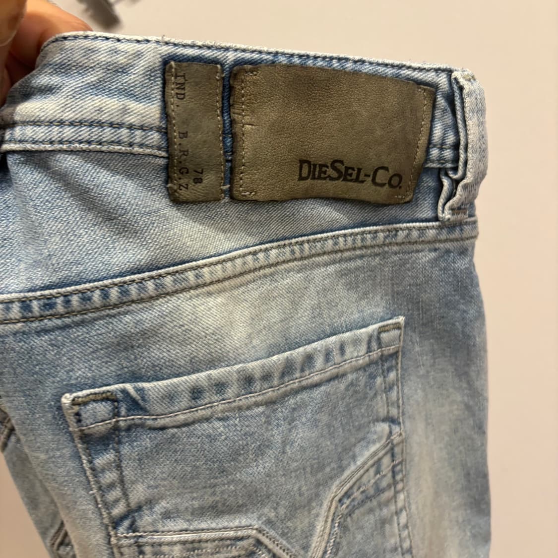 디젤 LARKEE 워싱 데님 청바지 W32L34 상품이미지6