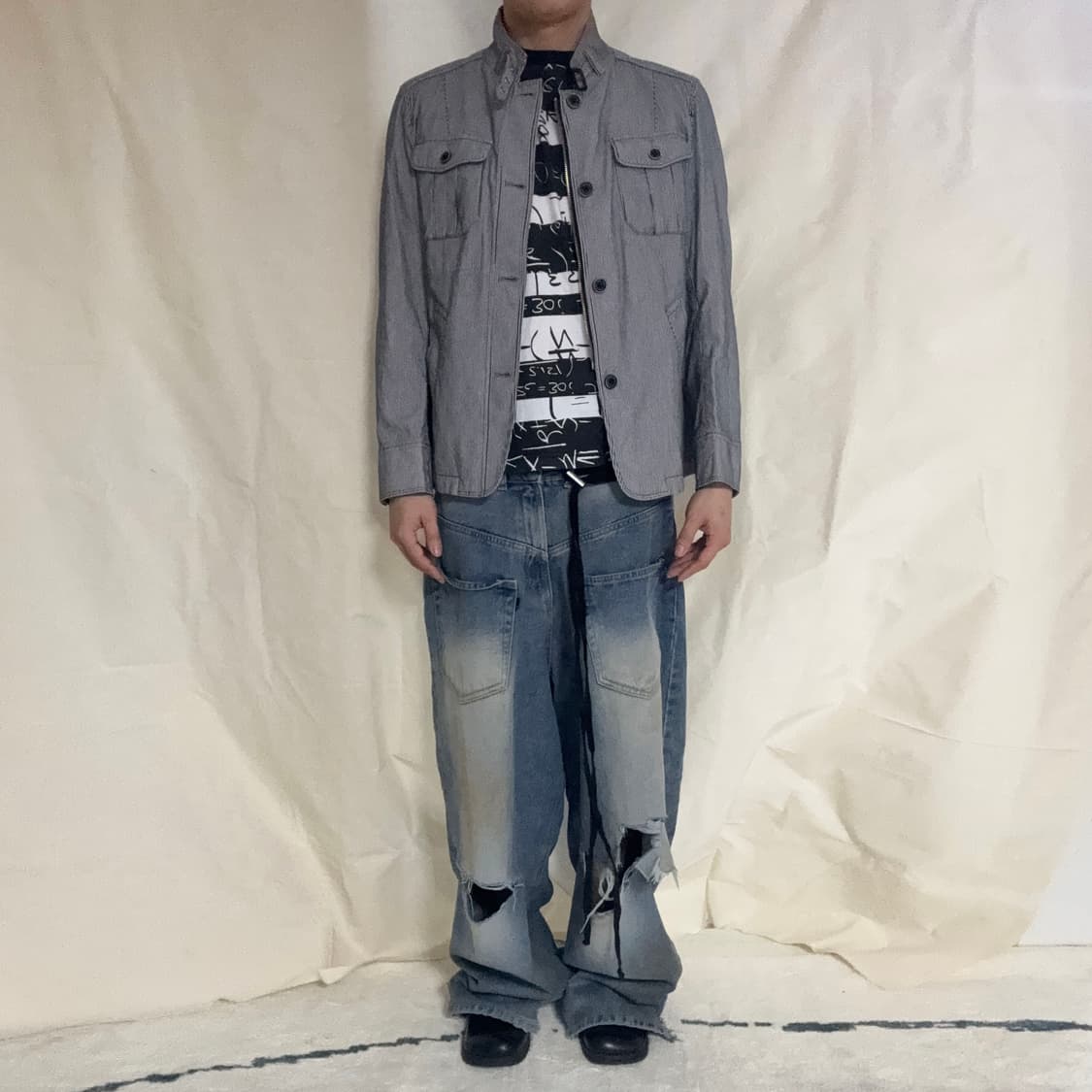 Hickory Stripe Chore Jacket 상품이미지4