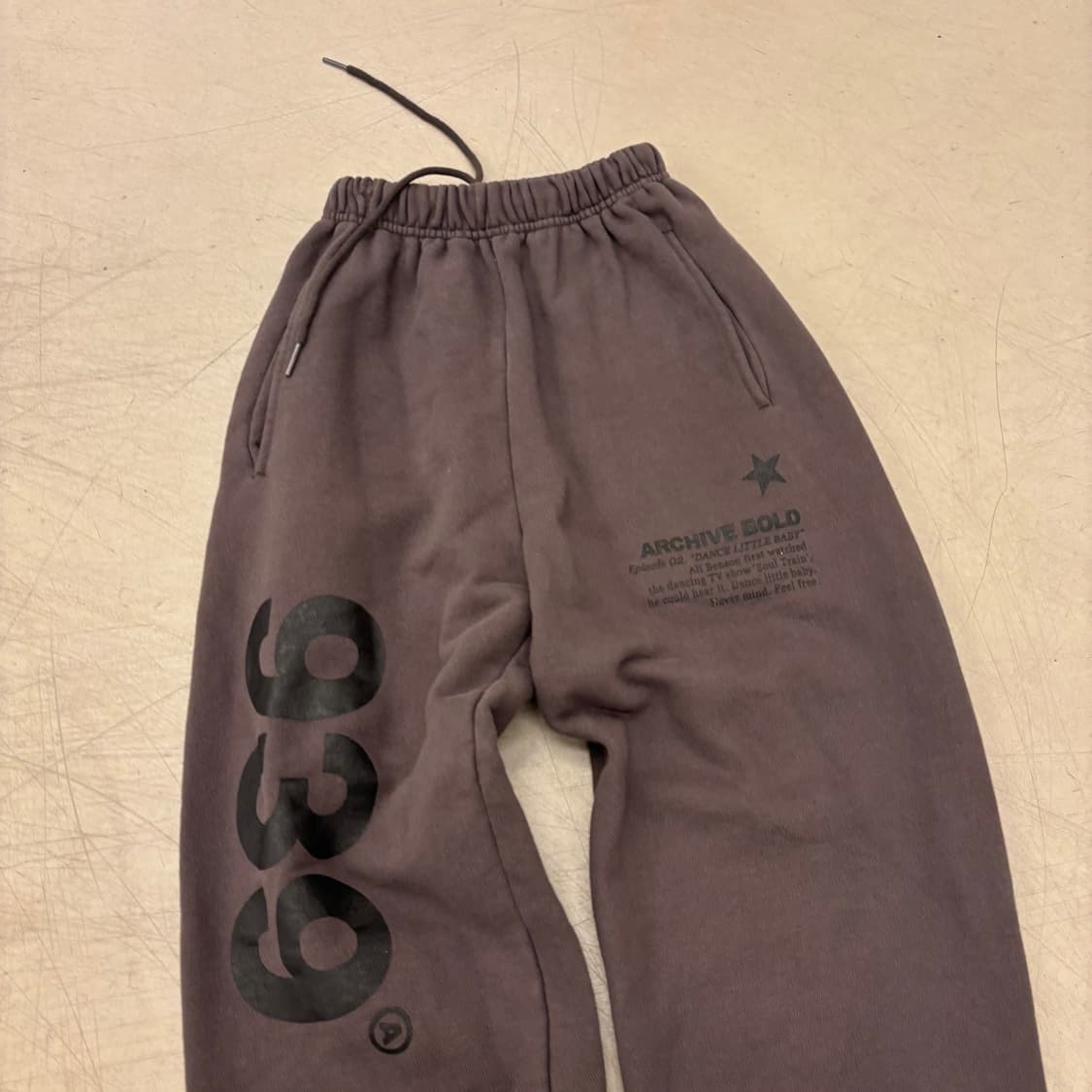 아카이브볼드 939 브라운 조거 팬츠 상품이미지2