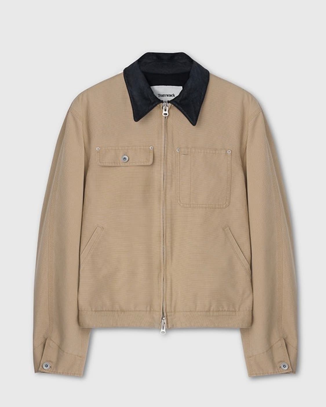 토니웩 레더 카라 워크자켓 베이지 L 사이즈 상품이미지1