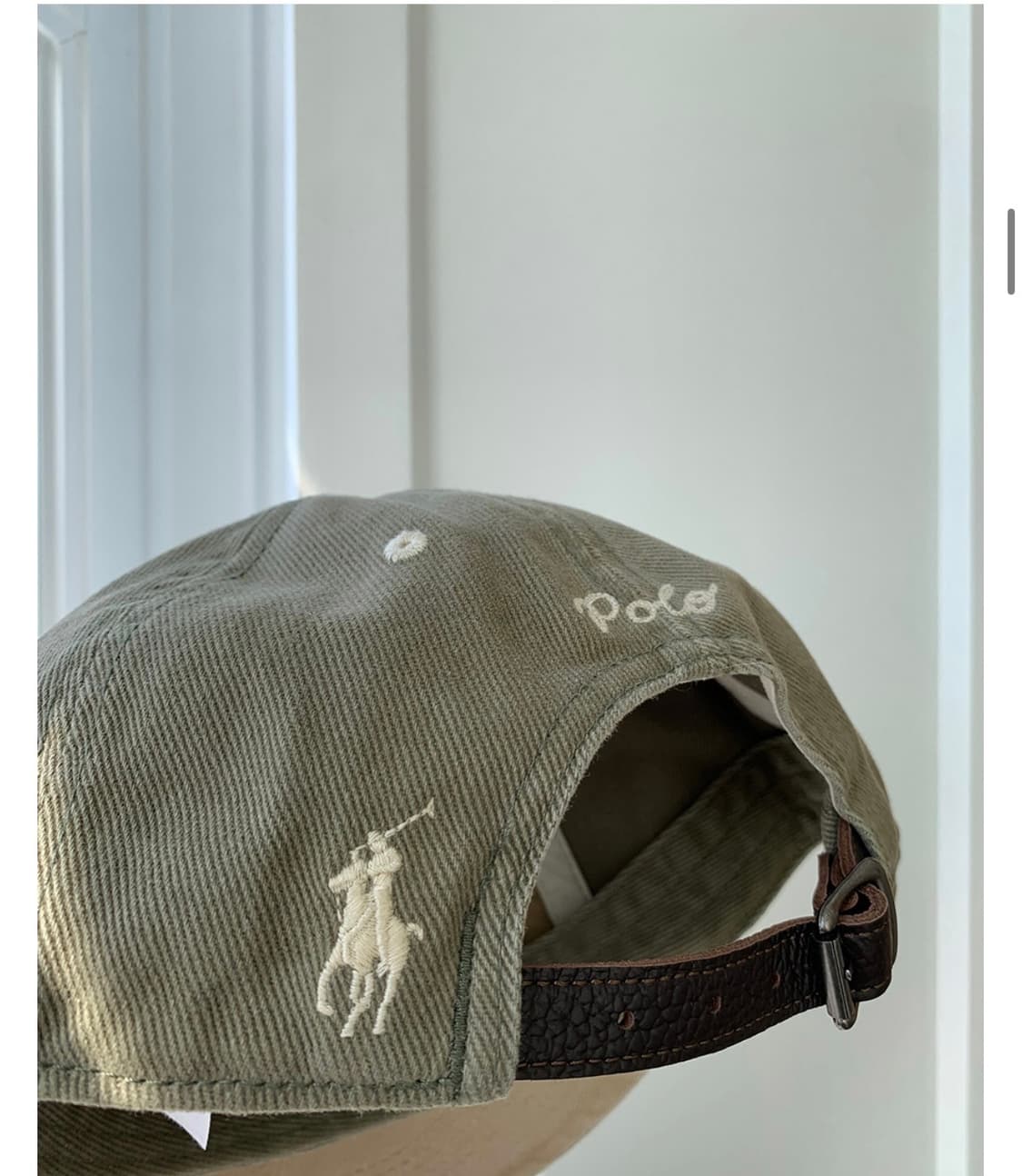 폴로 R 패치 볼캡 올리브 상품이미지2
