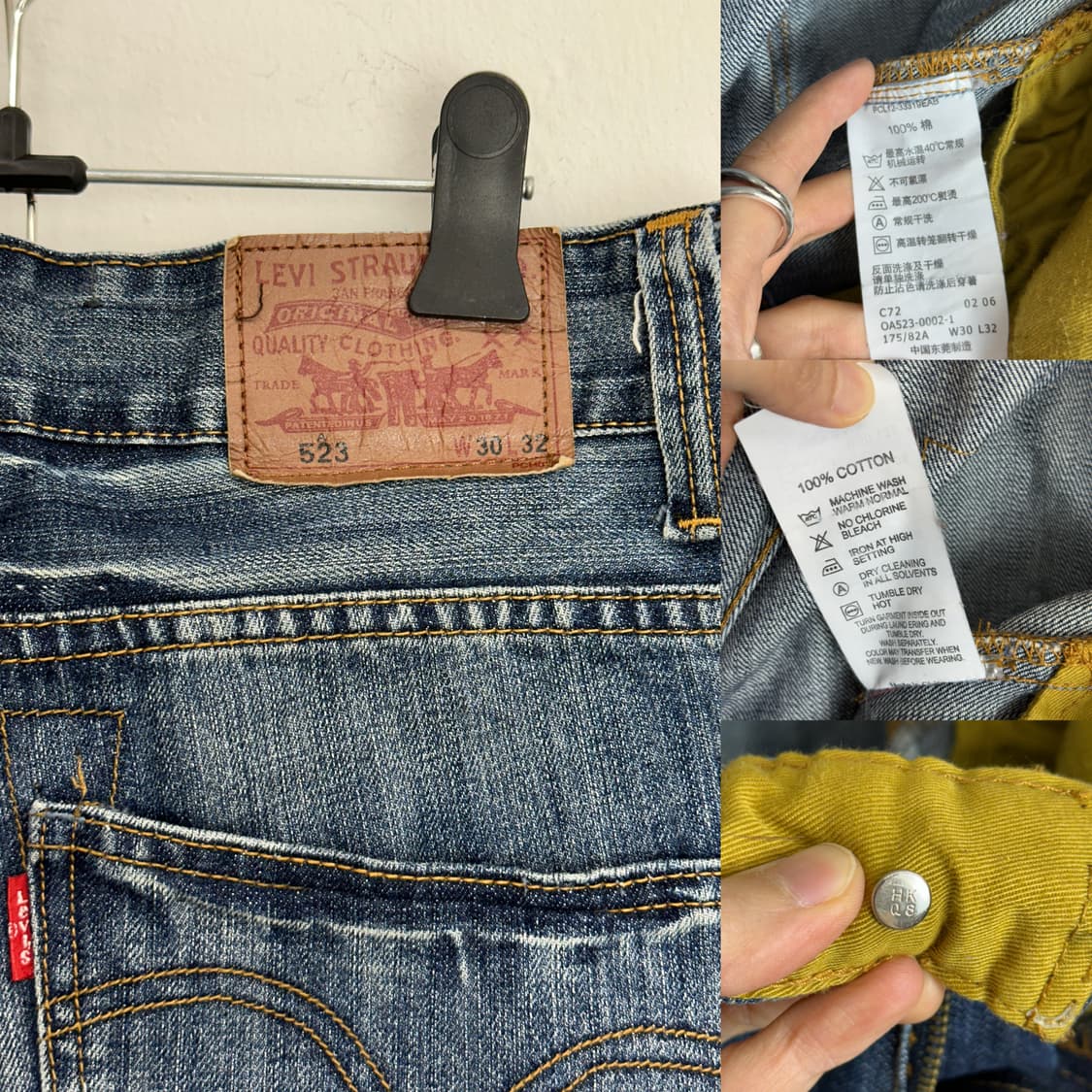 Levi’s 2000s 523 Vintage Wash Denim Pant 상품이미지10